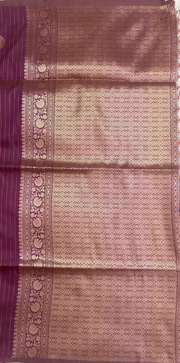 Onion Pink Semi Soft Silk Saree