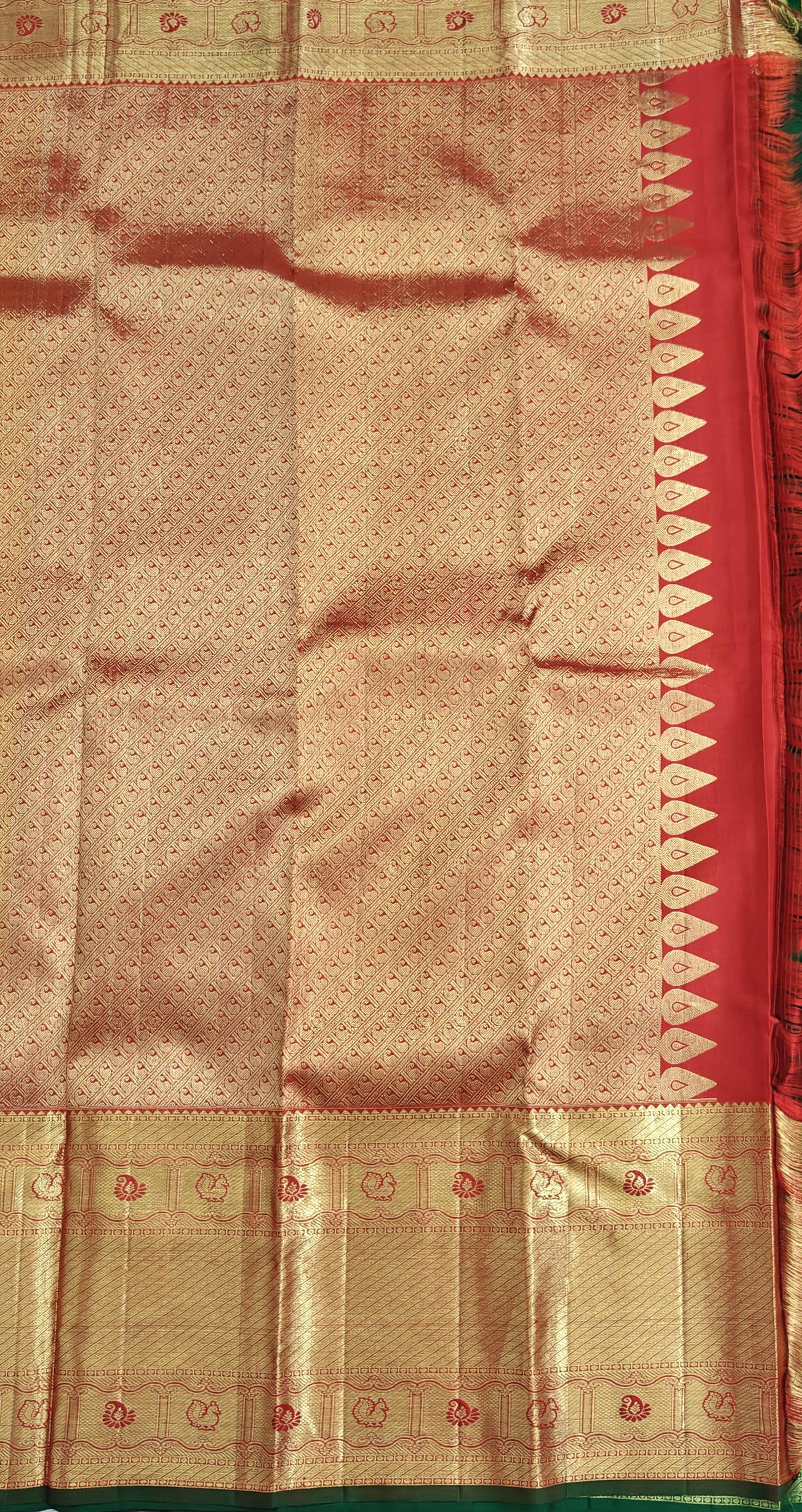 Red Pure Bridal Silk Saree
