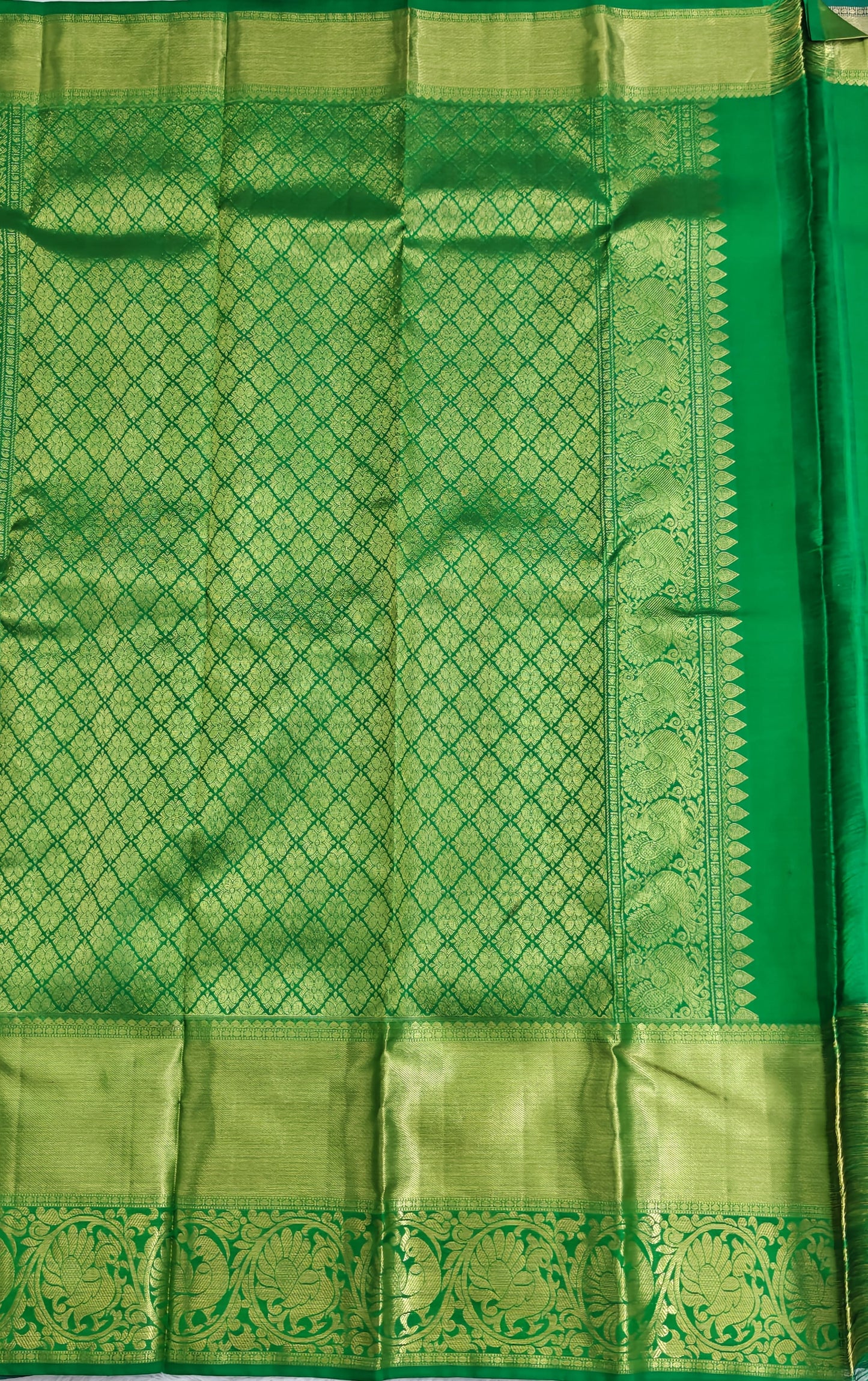 Purple Pure Bridal Silk Saree