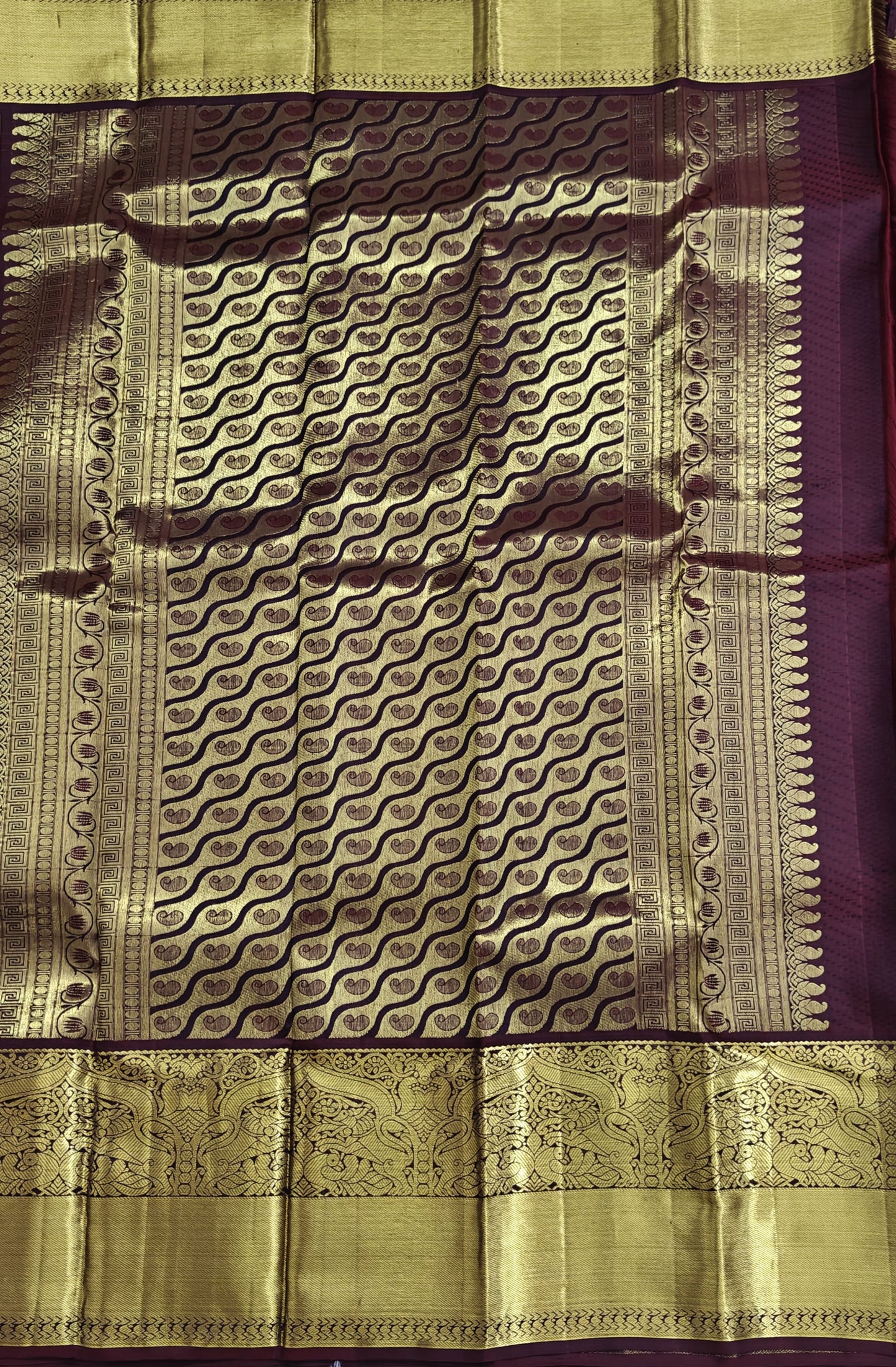 Yellow Pure Bridal Silk Saree