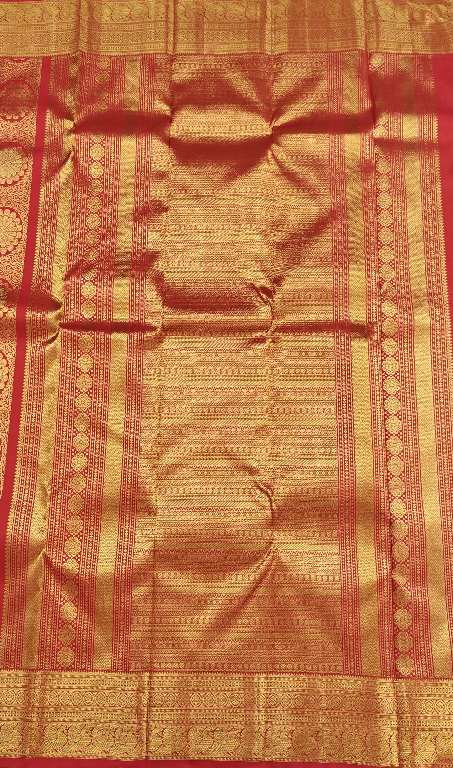 Red Pure Bridal Silk Saree