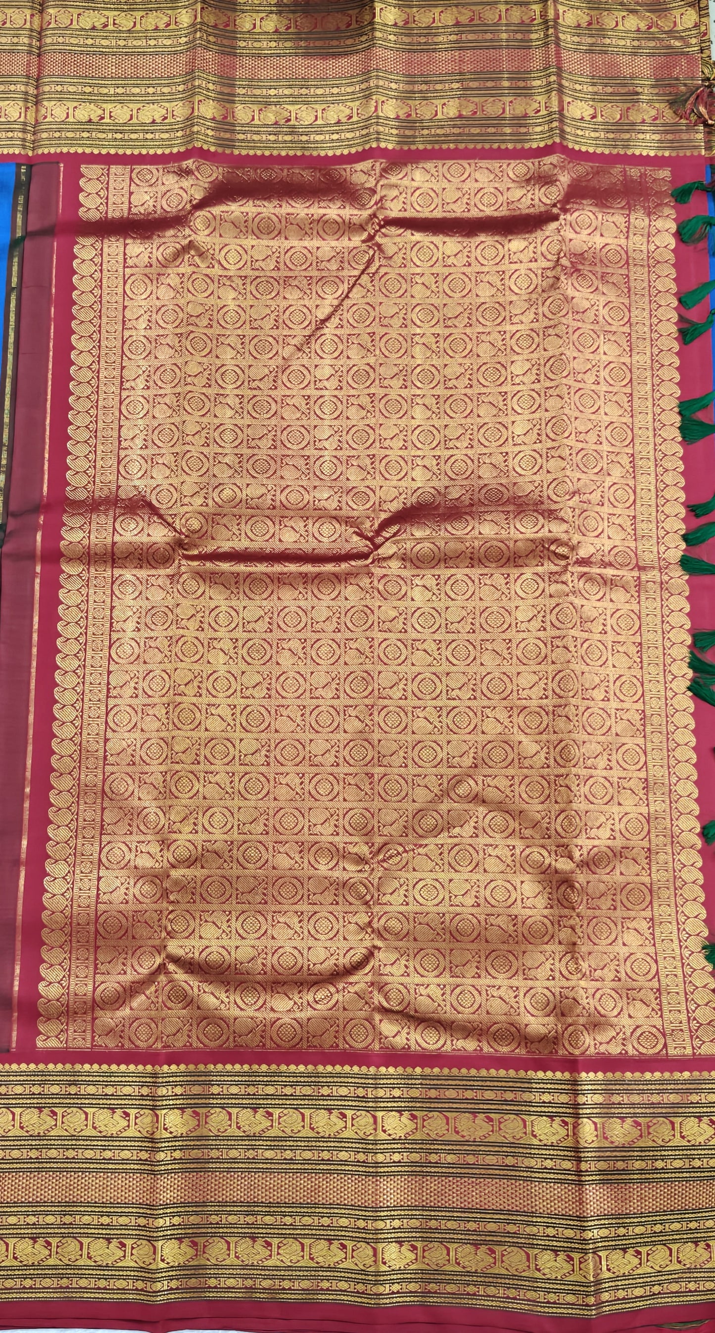 Royal Blue Vintage Korvai Saree