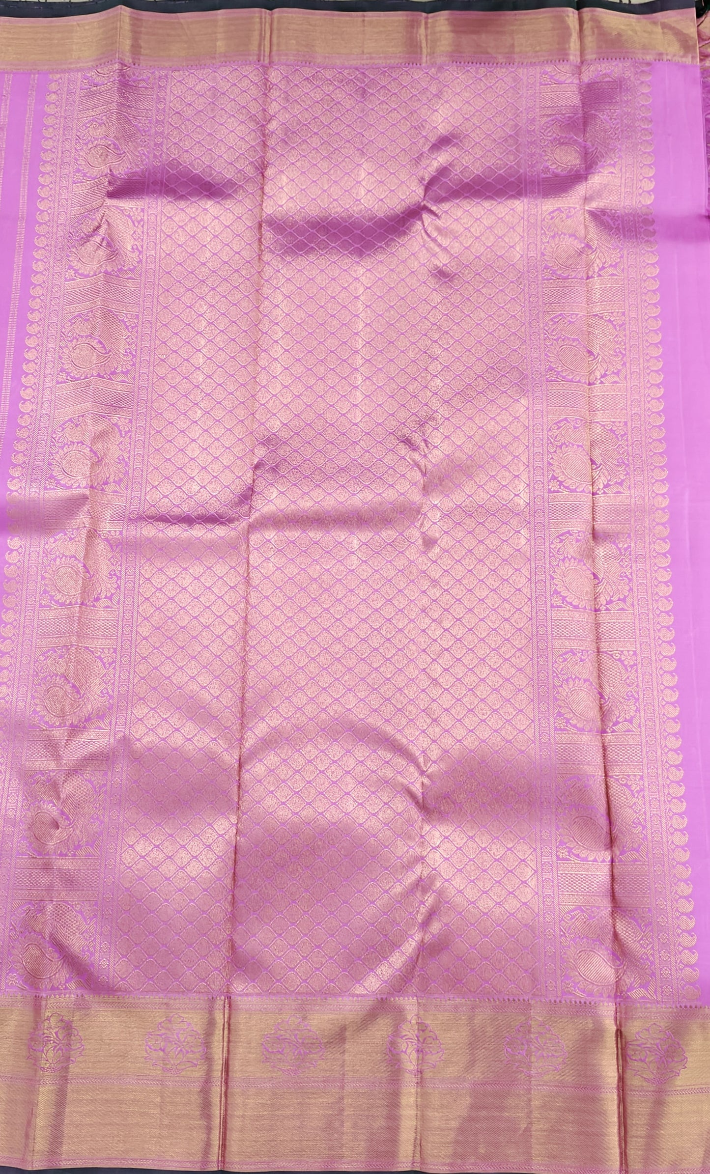 Pink Pure Bridal Silk Saree