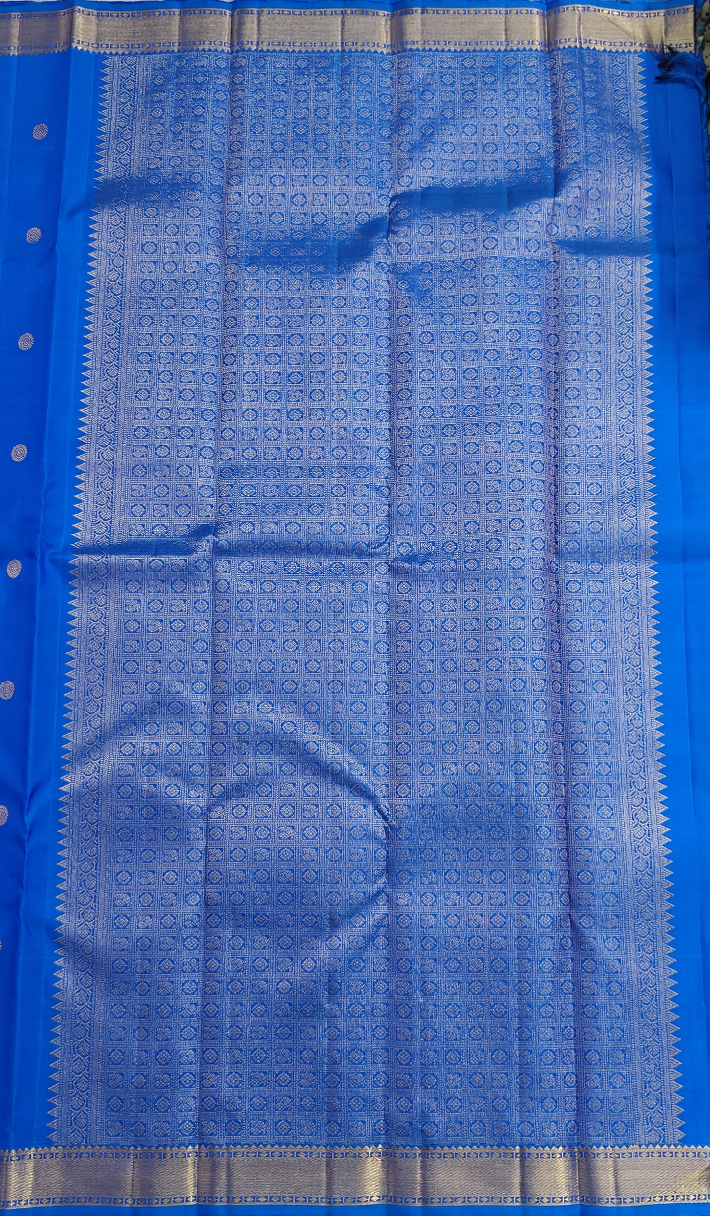 Royal Blue Pure Silk Saree