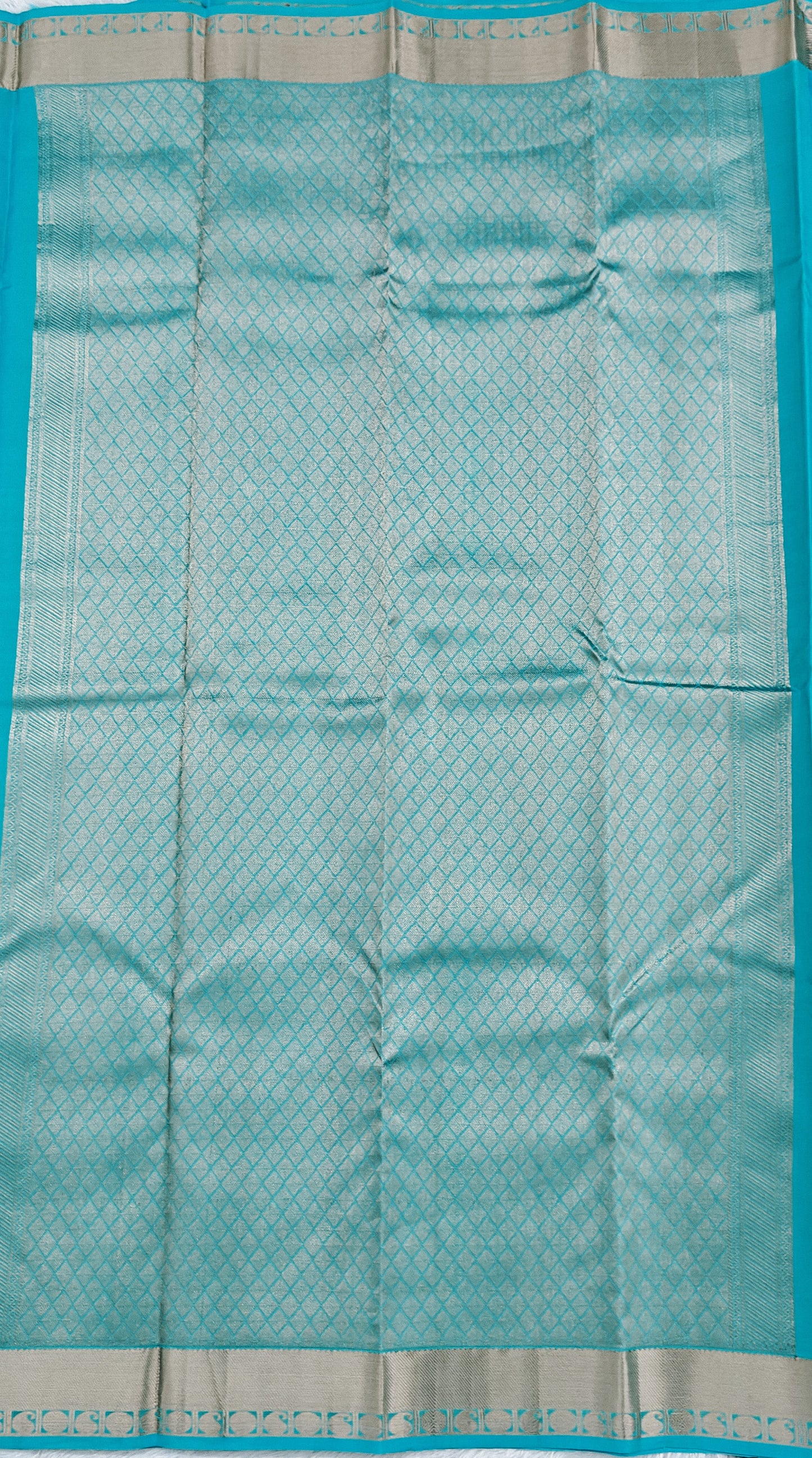 Sea Green Pure Silk Saree