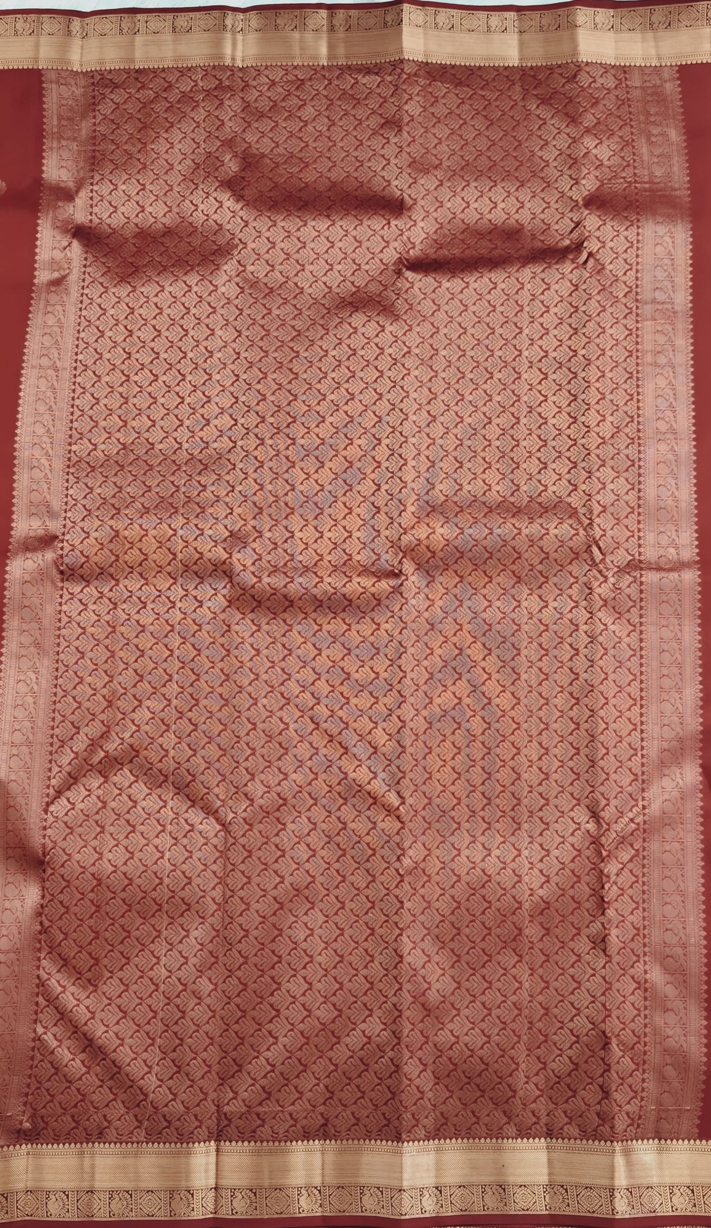 Maroon Pure Silk Saree