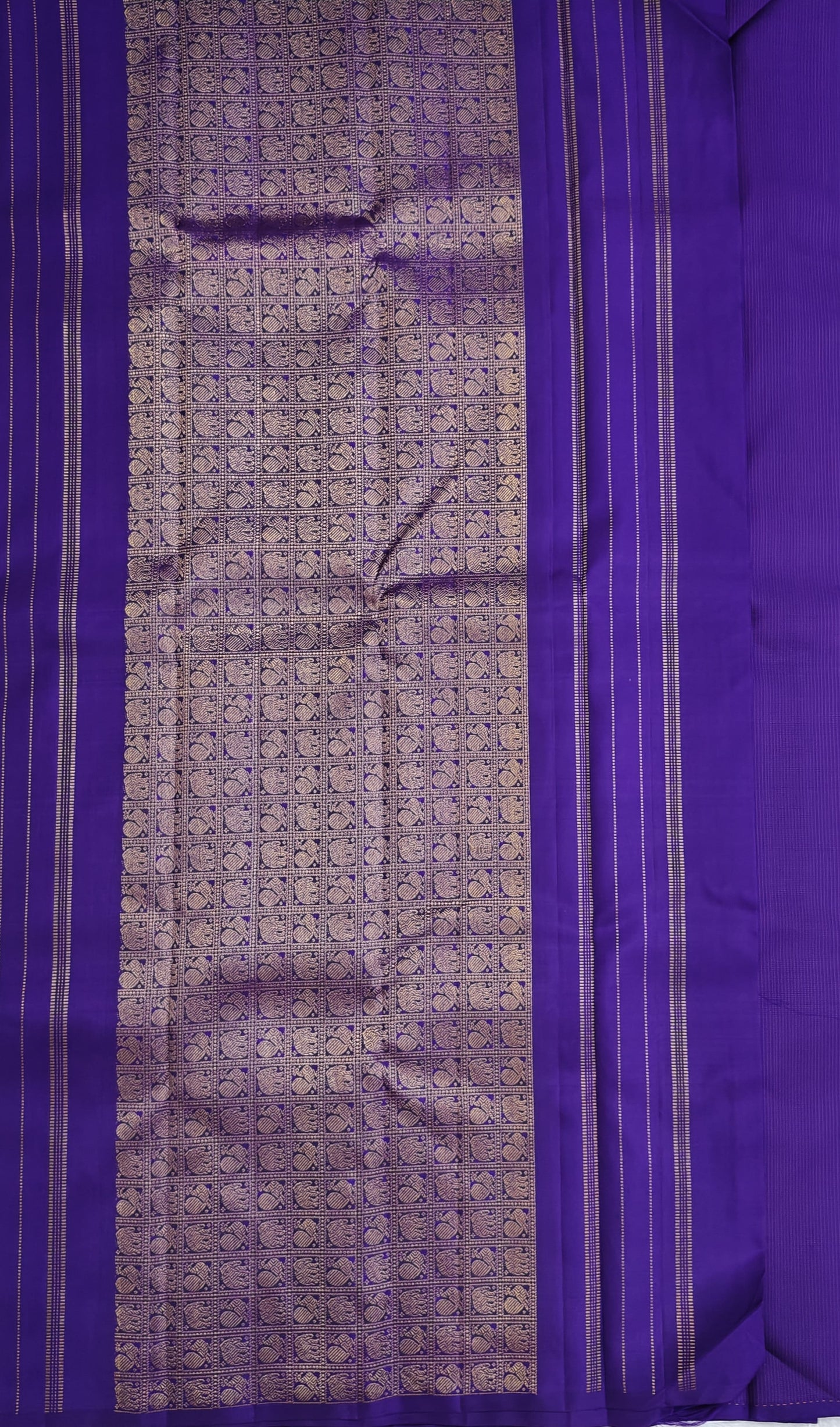Purple Pure Silk Saree