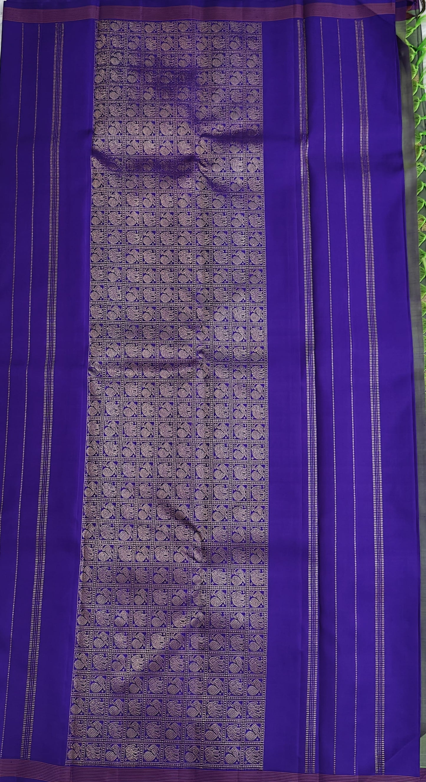 Pastel Green Pure Silk Saree