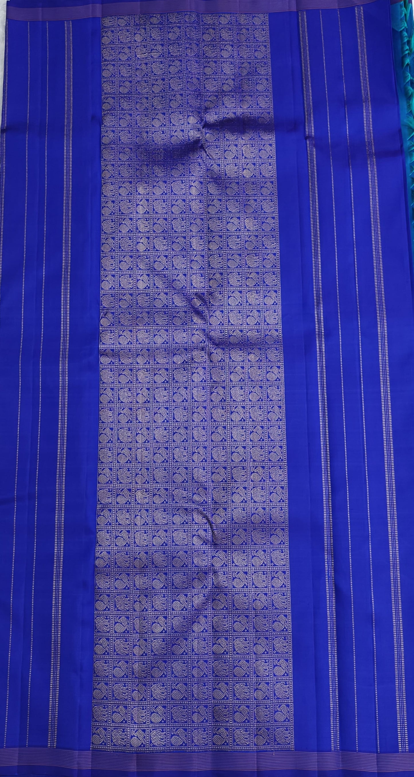 Royal Blue Pure Silk Saree
