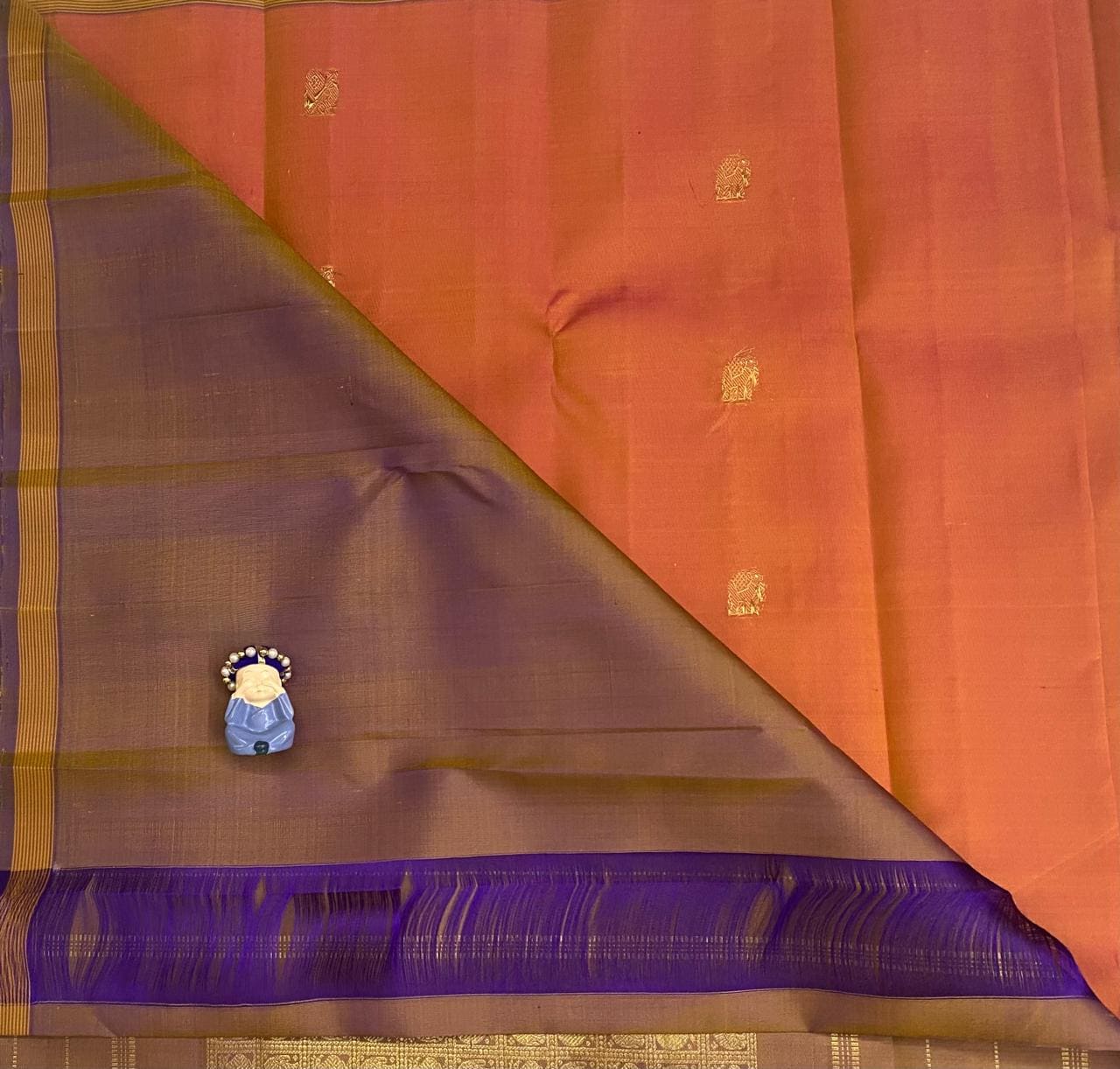 Mustard Pure Silk Saree