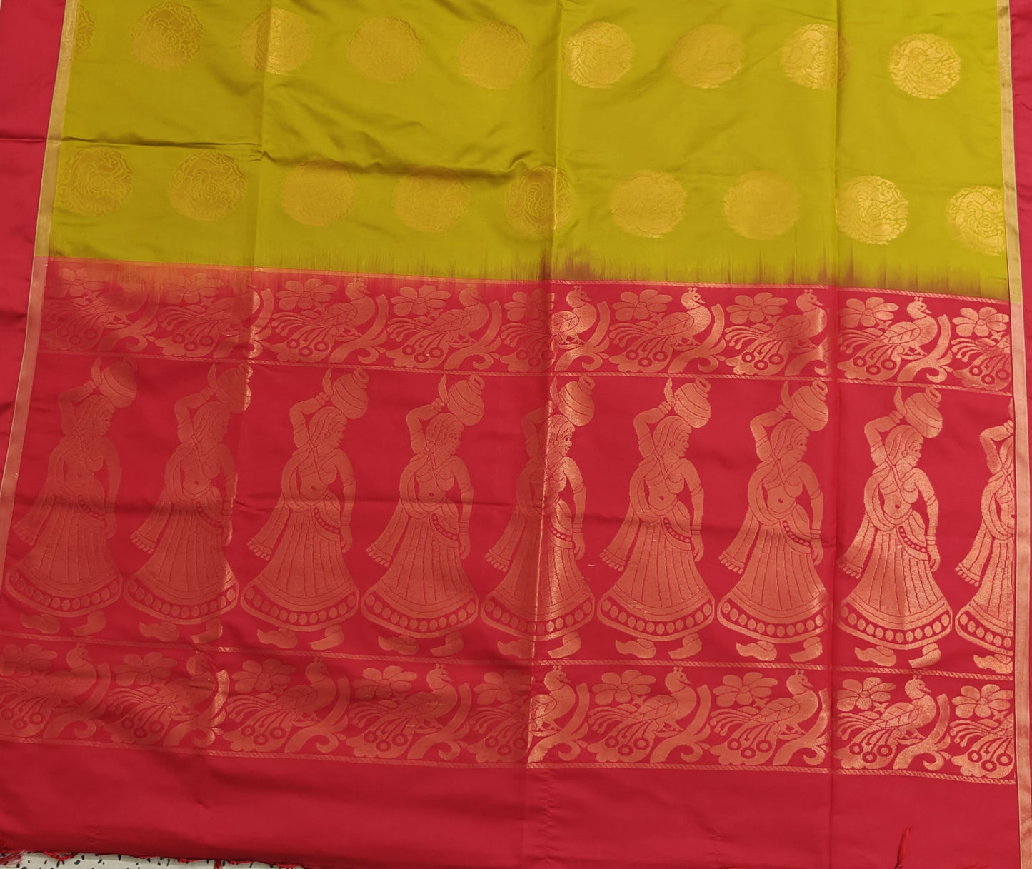 Mustard Yellow Semi Soft Silk Saree