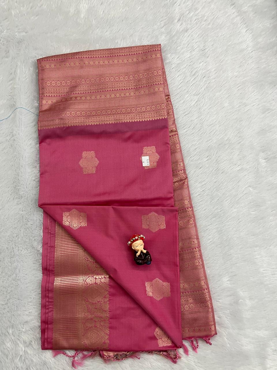 Pink Color Soft Silk Saree