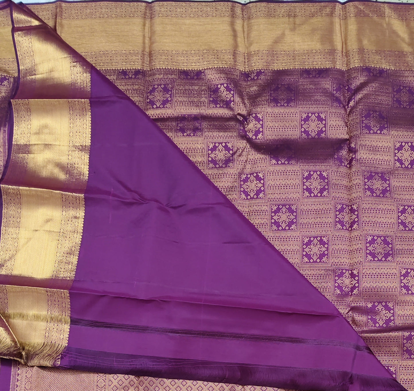 Wine Colour Pure Bridal Silk Saree