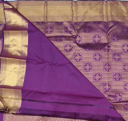 Wine Colour Pure Bridal Silk Saree