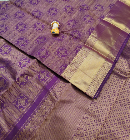 Wine Colour Pure Bridal Silk Saree
