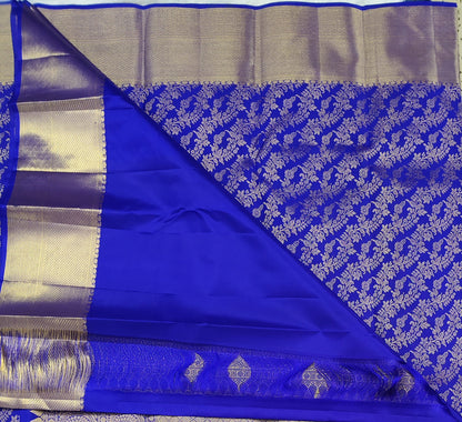 Royal Blue Pure Bridal Silk Saree
