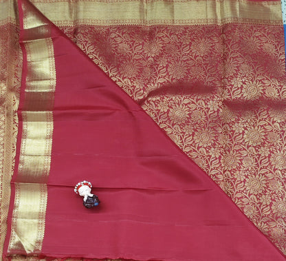 Red Pure Handloom Silk Saree