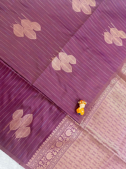 Onion Pink Semi Soft Silk Saree