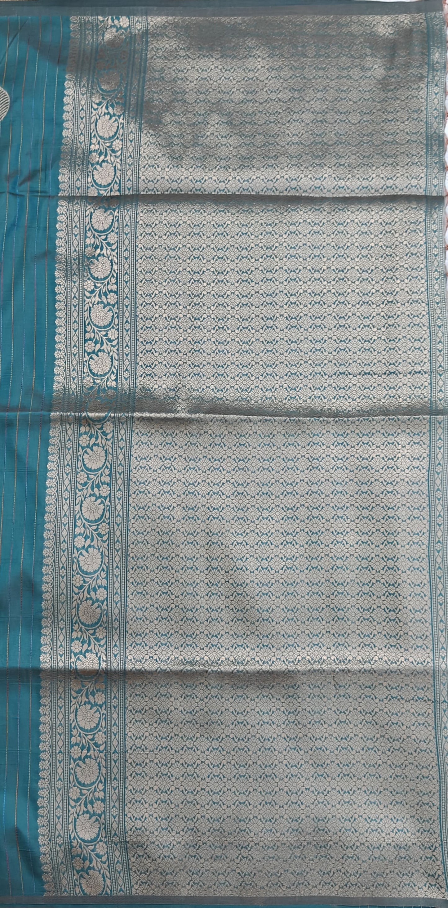 Sea Green Semi Soft Silk