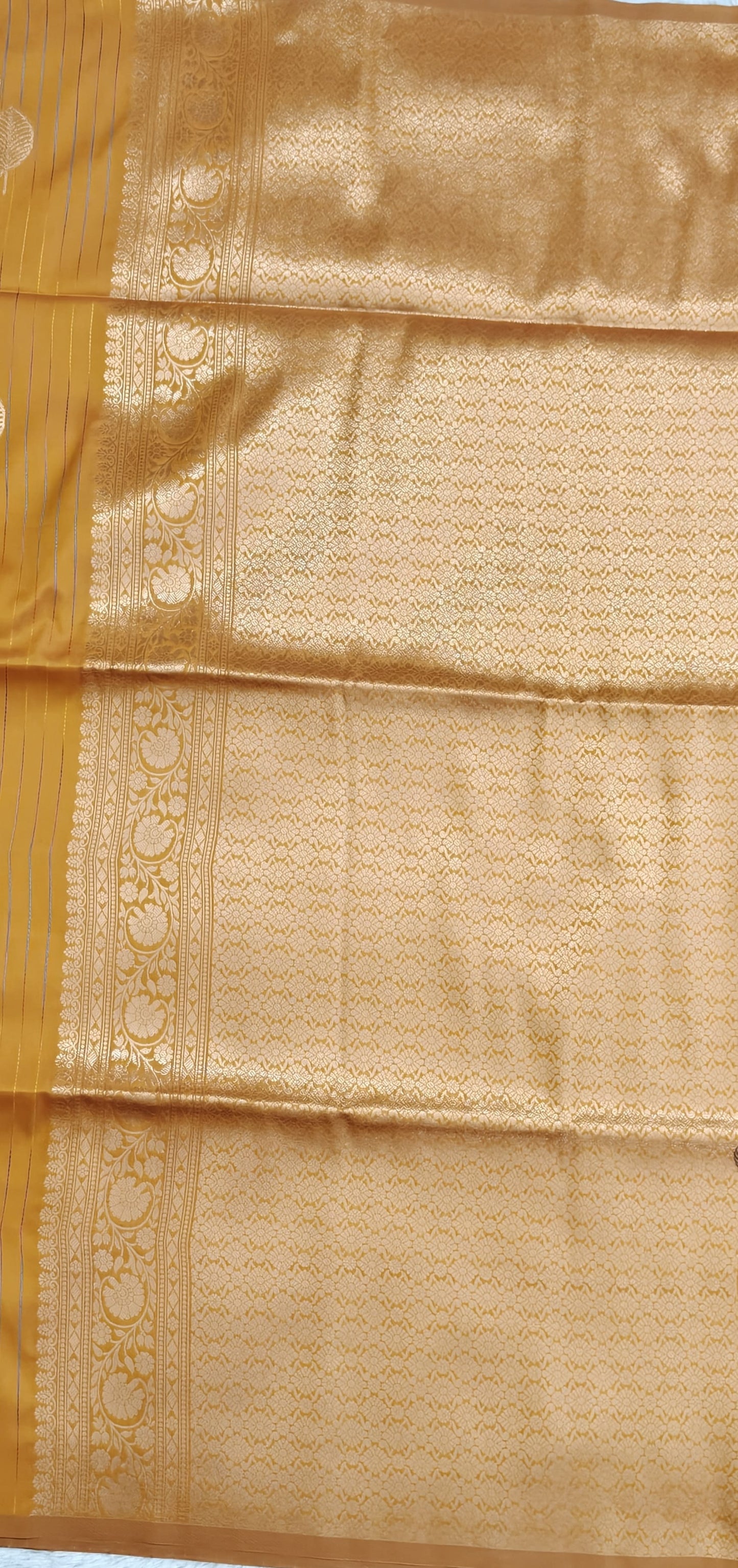 Orange Semi Soft Silk Saree