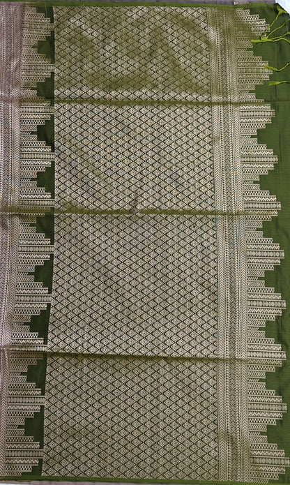 Grey Semi Soft Silk Saree