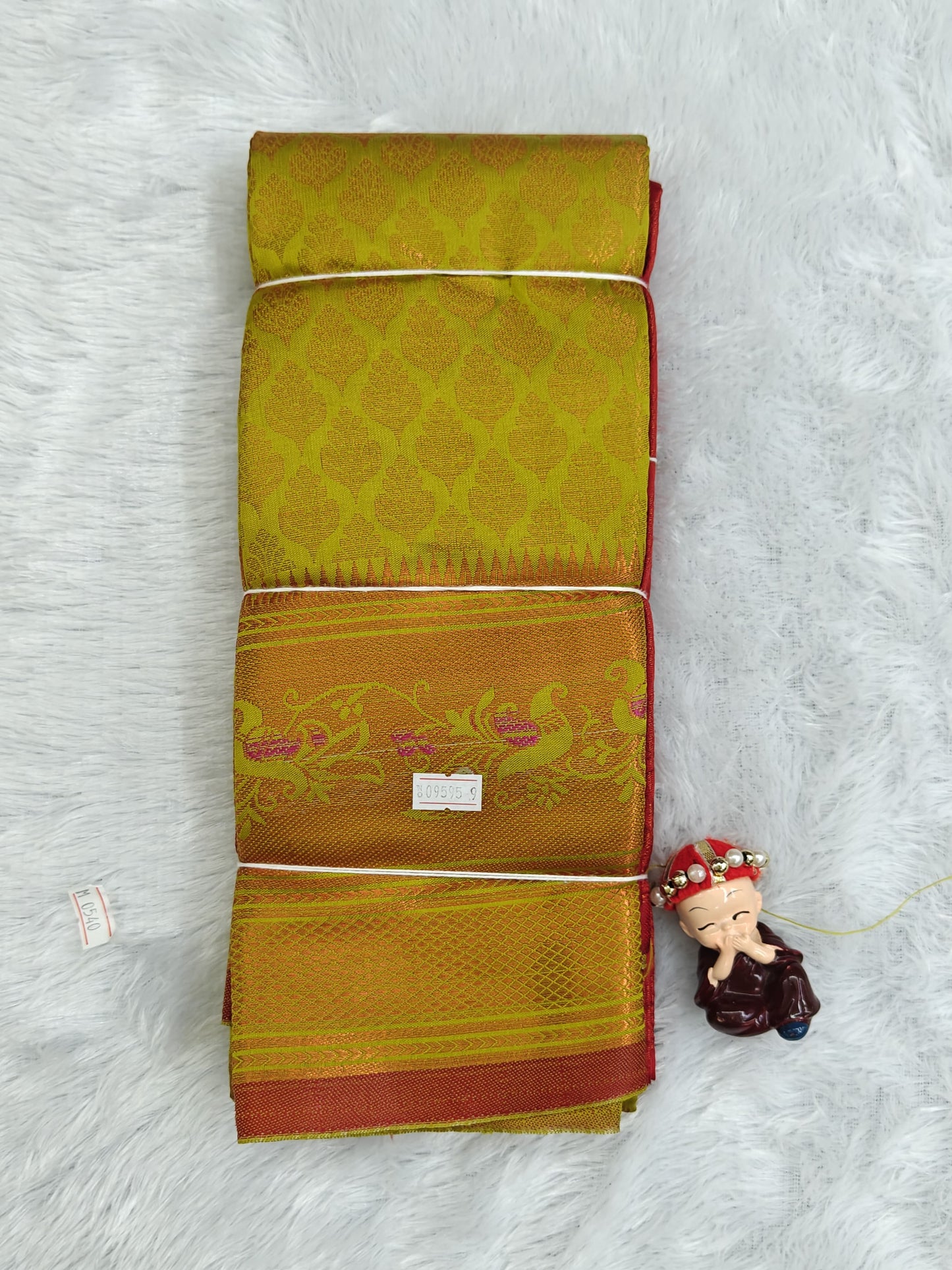 Mustard Yellow Semi Silk Saree