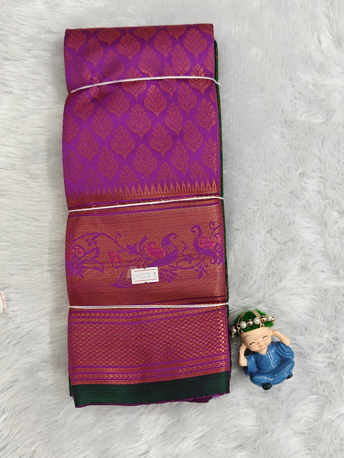Purple Semi Silk Saree