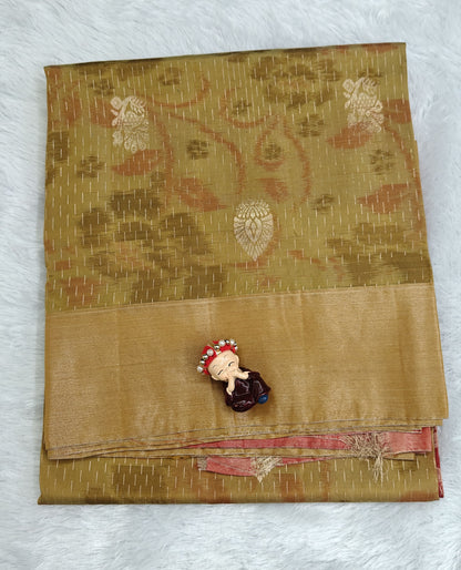 Mustard Gold Semi Soft Silk Saree