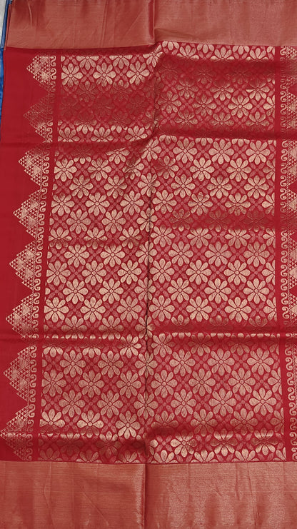 Blue Semi Soft Silk Saree
