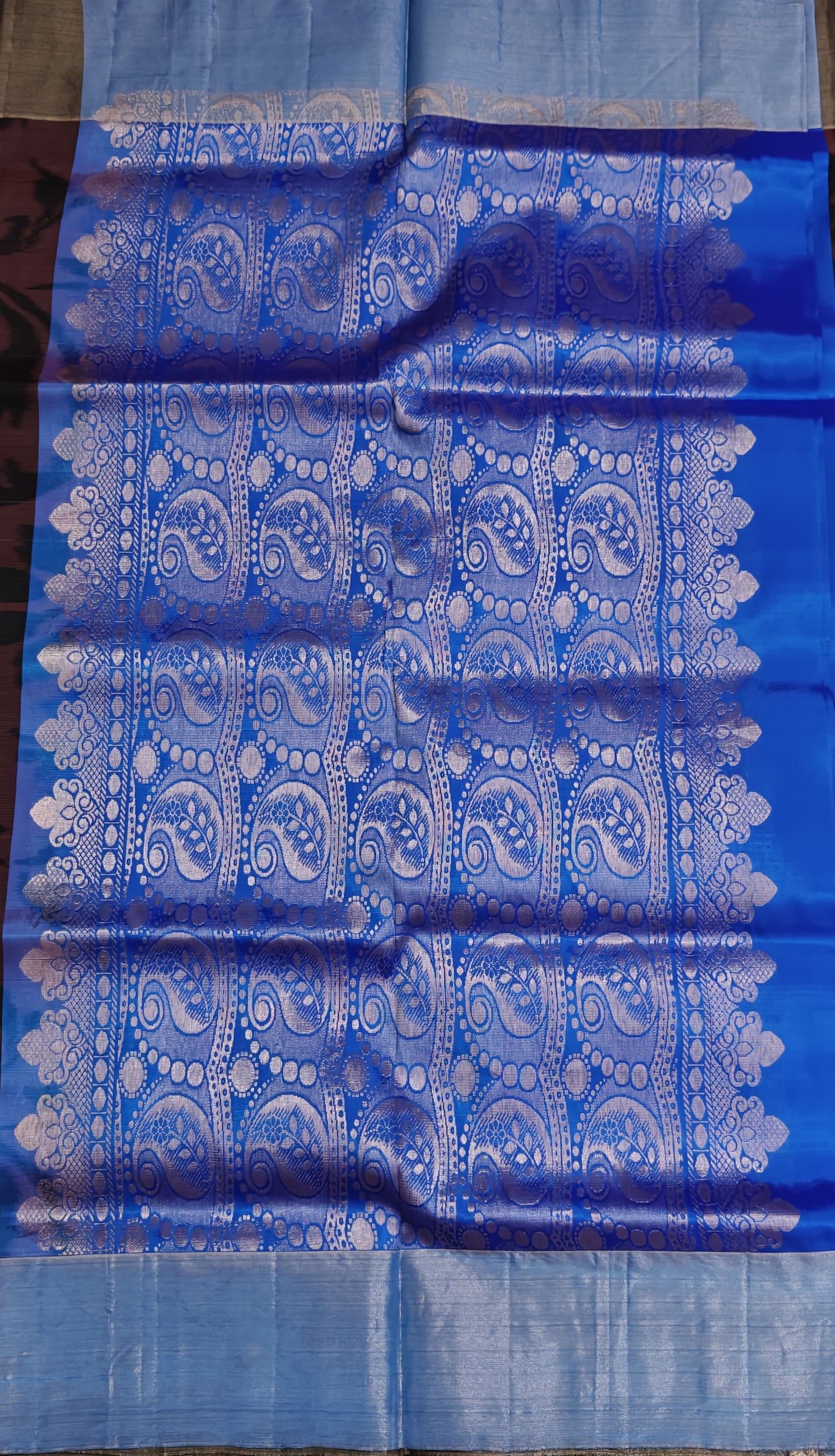 Coffee Brown Semi Soft Silk Saree