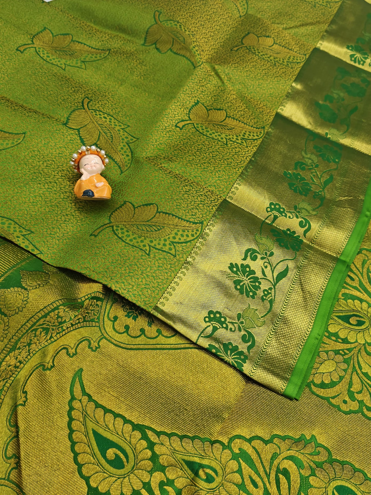 Green Pure Bridal Silk Saree