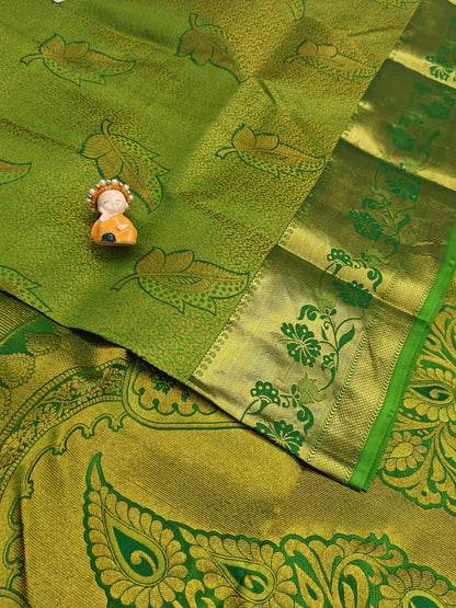 Green Pure Bridal Silk Saree