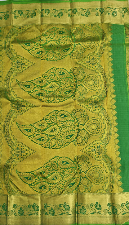 Green Pure Bridal Silk Saree
