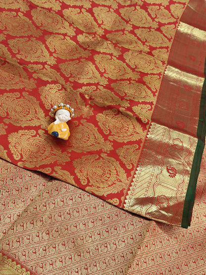 Red Pure Bridal Silk Saree