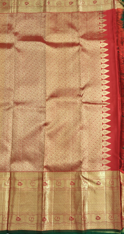 Red Pure Bridal Silk Saree