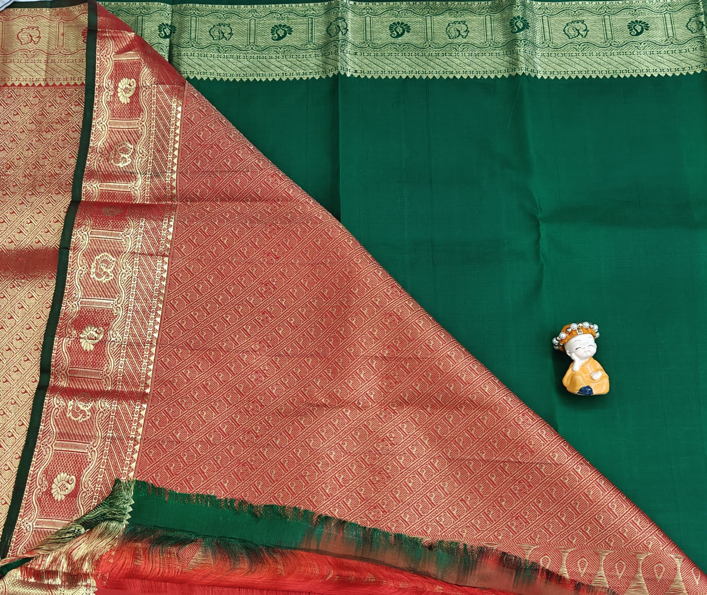 Red Pure Bridal Silk Saree