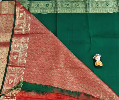 Red Pure Bridal Silk Saree