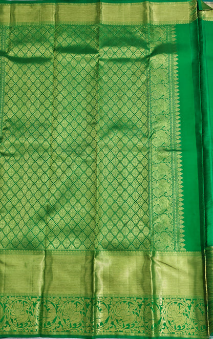 Purple Pure Bridal Silk Saree