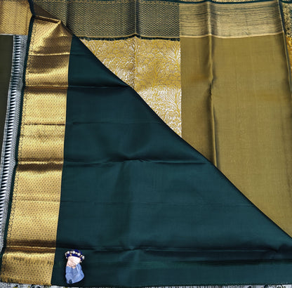 Mustard Yellow Pure Bridal Silk Saree