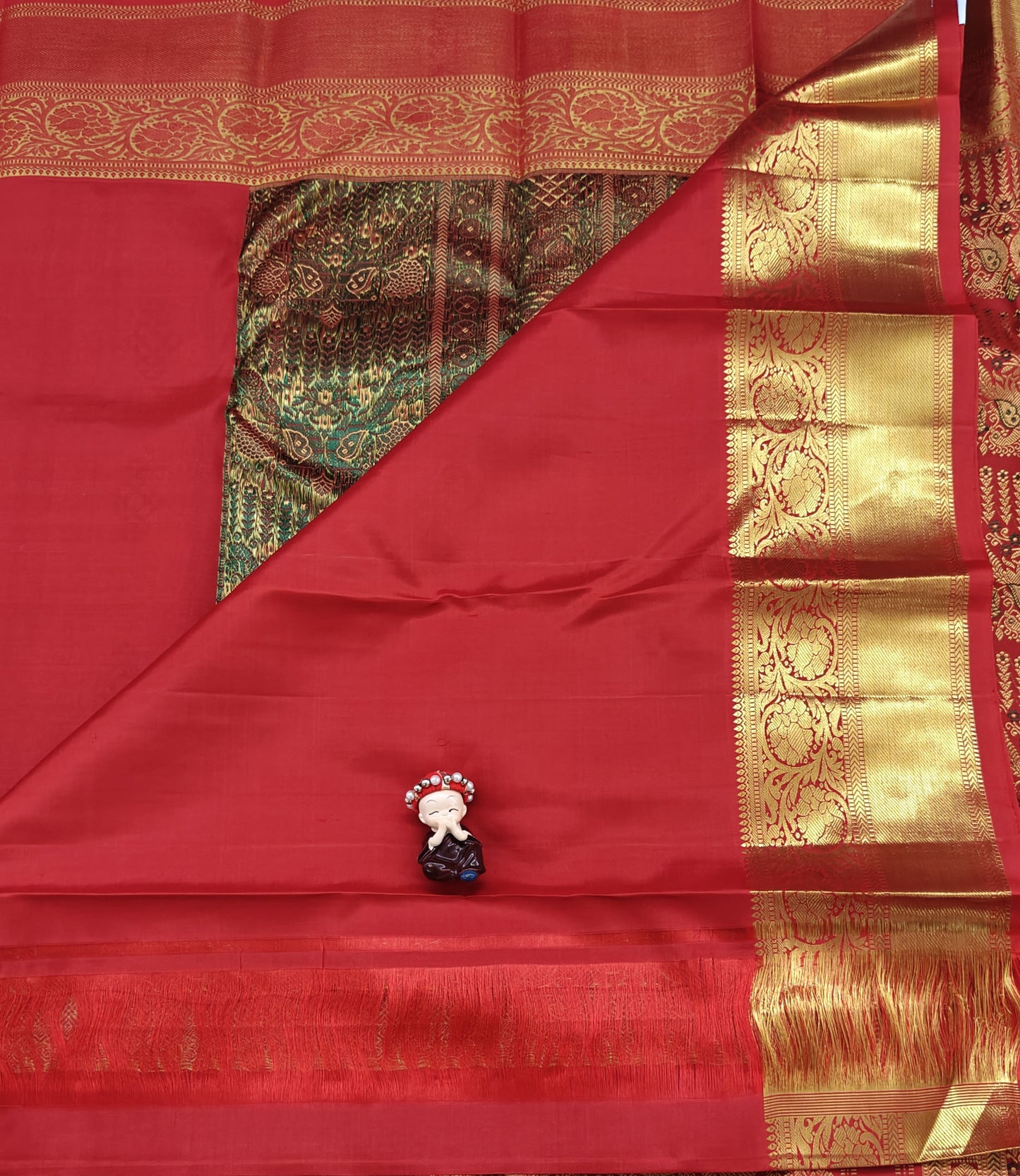 Red Pure Bridal Silk Saree