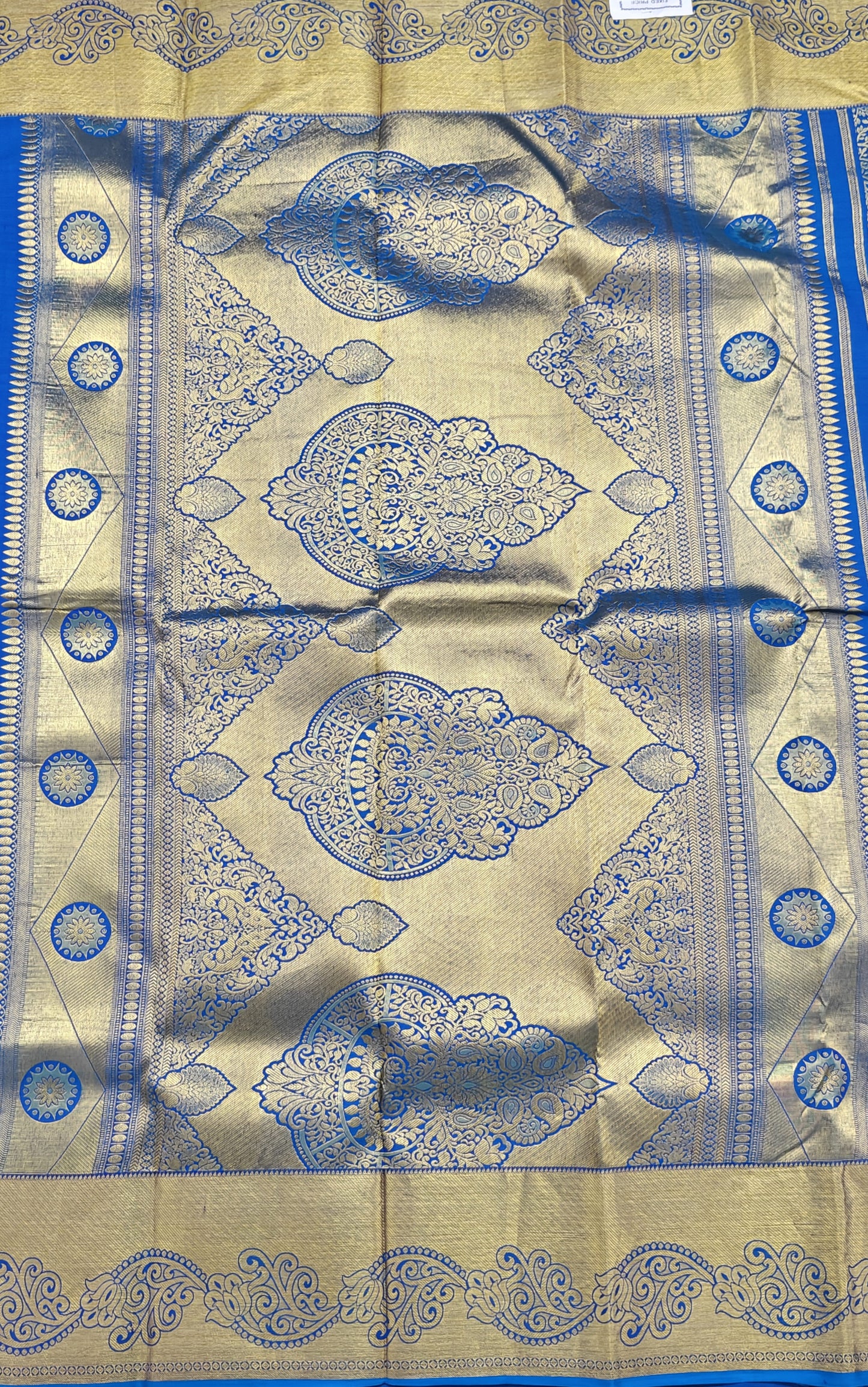 Royal Blue Pure Bridal Silk Saree