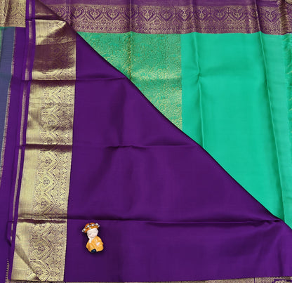 Parrot Green Pure Bridal Saree