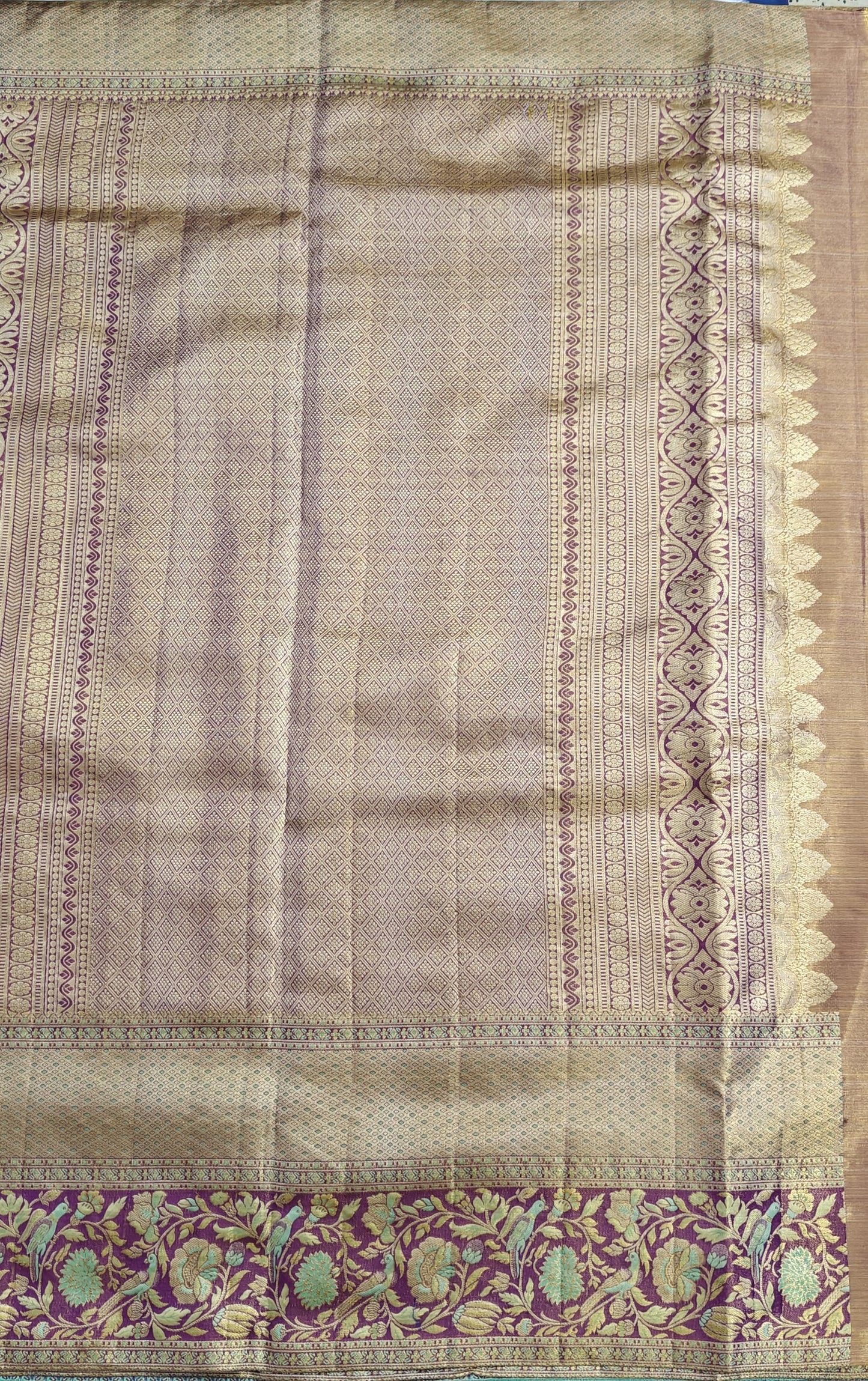 Lite Green Pure Tissue Saree