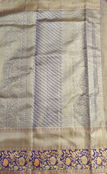 Orange Pure Tissue Saree