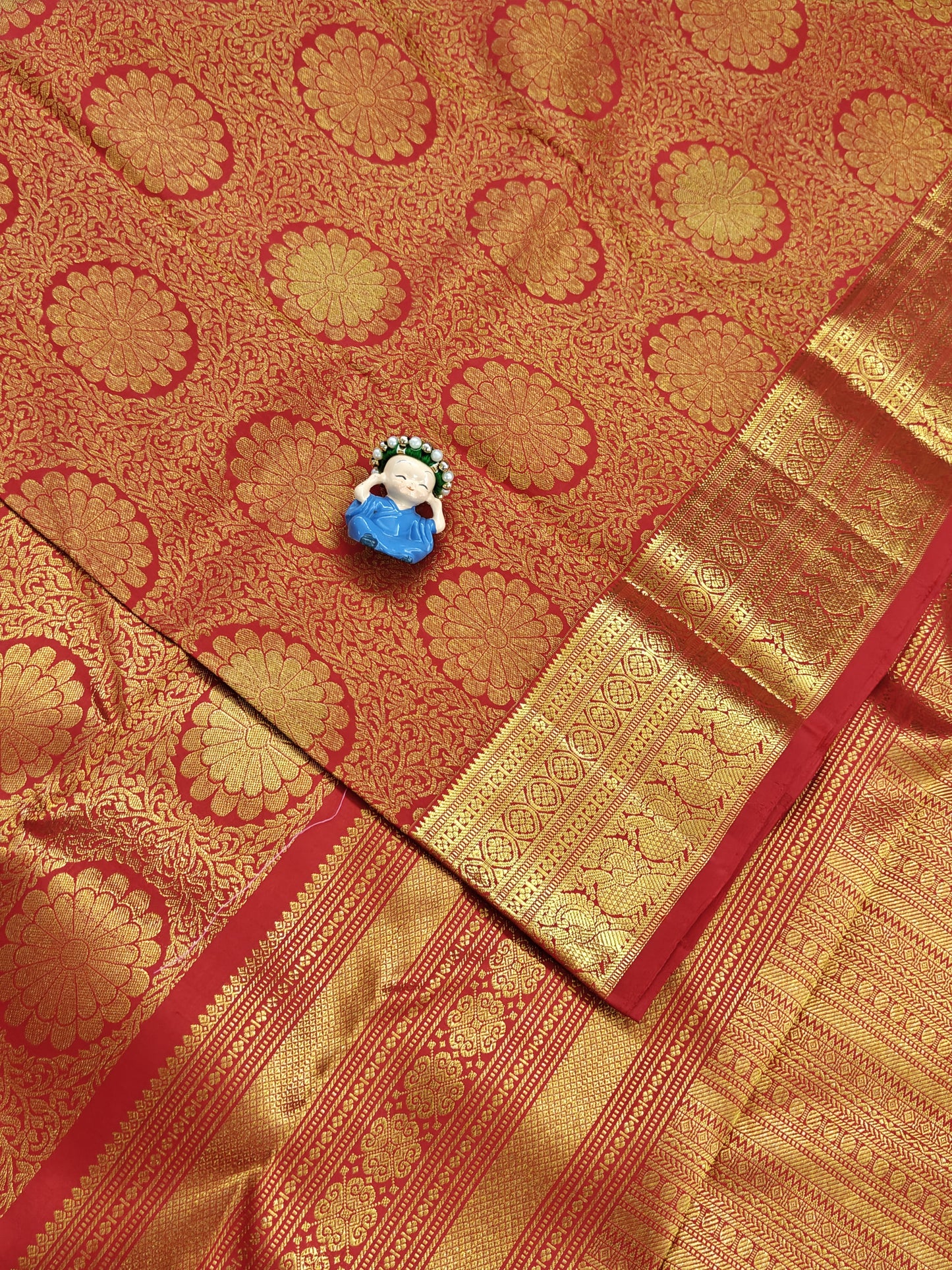 Red Pure Bridal Silk Saree