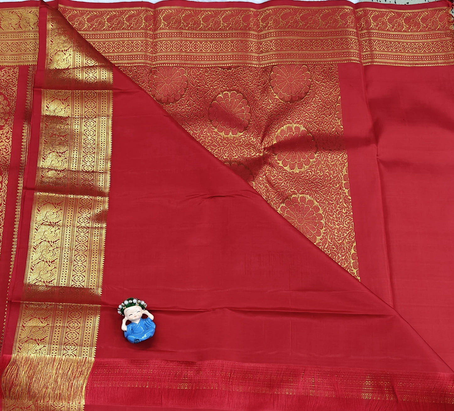 Red Pure Bridal Silk Saree