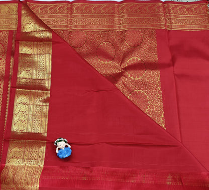 Red Pure Bridal Silk Saree