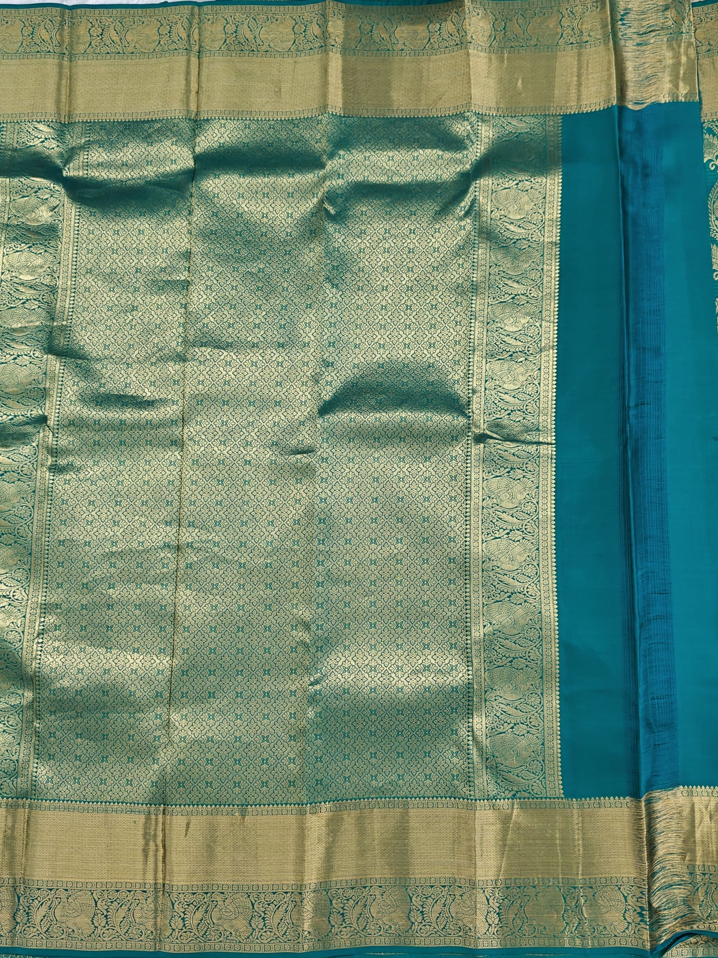 Green Pure Bridal Silk Saree