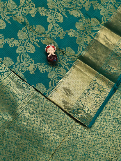 Green Pure Bridal Silk Saree
