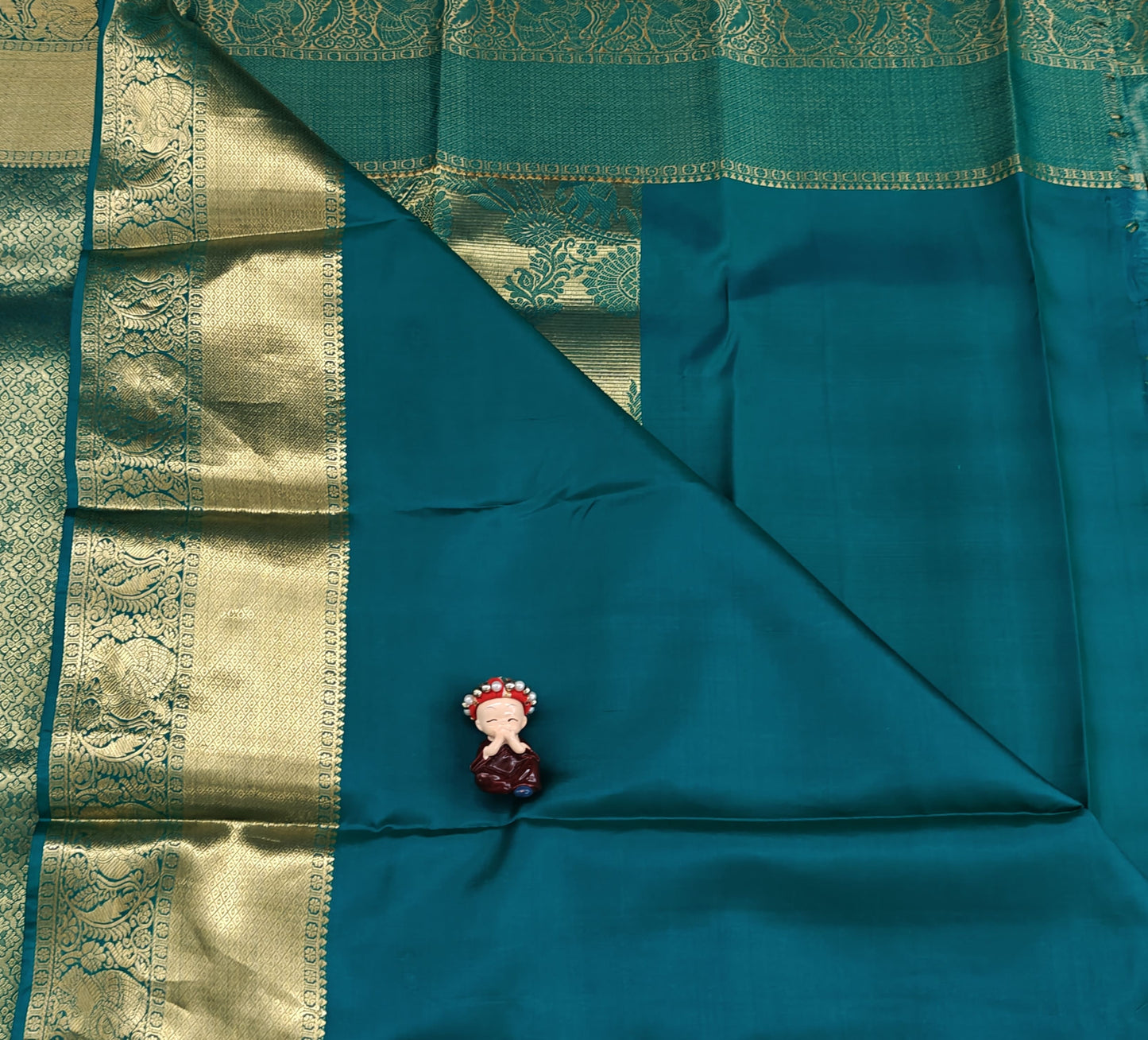 Green Pure Bridal Silk Saree
